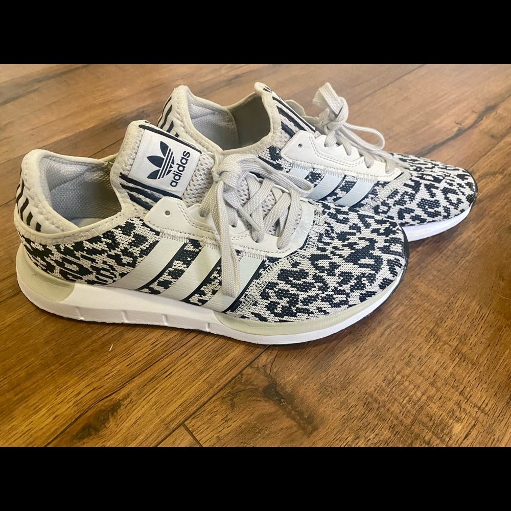 Adidas swift run leopard running shoe